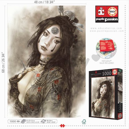 Puzzle Dead Moon Luis Royo Educa 1000 dielov a Fix lepidlo