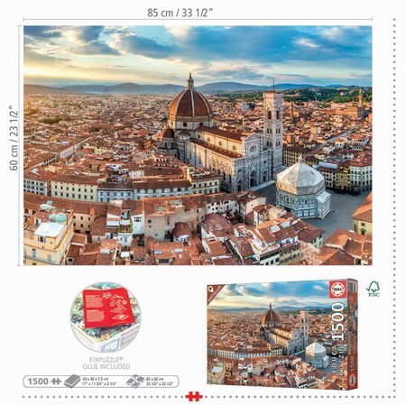 Puzzle Florence Educa 1500 dielov a Fix lepidlo