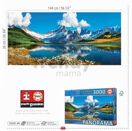 Puzzle Bachalpsee Lake Switzerland Educa 3000 dielov