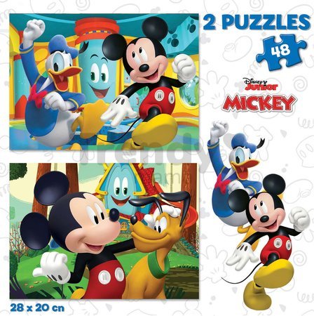 Puzzle Mickey Mouse Fun House Disney Educa 2x48 dielov