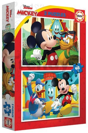Puzzle Mickey Mouse Fun House Disney Educa 2x48 dielov