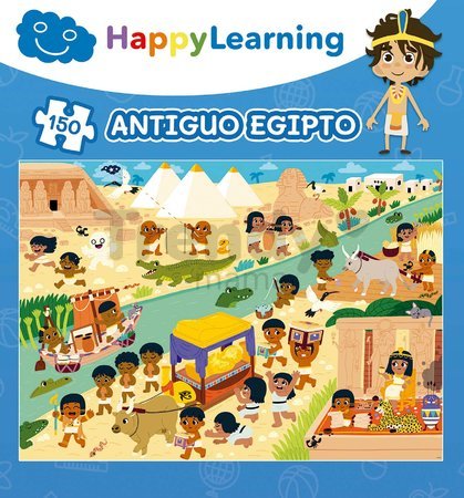 Puzzle vzdelávacie Egypt Happy Learning Educa 150 dielov s aktivitami v španielčine od 6 rokov