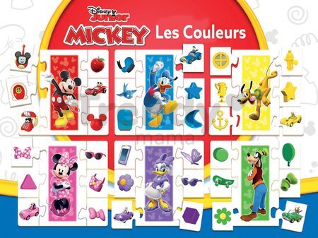Náučná hra Učíme sa farby Mickey & Friends Educa so 6 obrázkami 42 dielov od 3 rokov