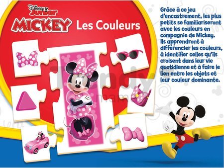 Náučná hra Učíme sa farby Mickey & Friends Educa so 6 obrázkami 42 dielov od 3 rokov