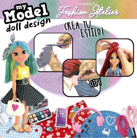 Kreatívne tvorenie My Model Doll Design Fashion Atelier Educa vyrob si 300 modelov šiat pre bábiku od 6 rokov