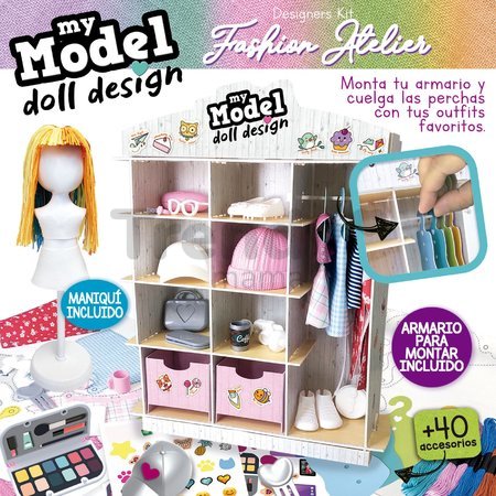 Kreatívne tvorenie My Model Doll Design Fashion Atelier Educa vyrob si 300 modelov šiat pre bábiku od 6 rokov