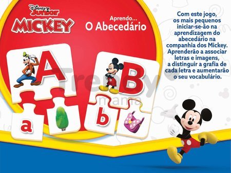Náučná hra Učíme sa abecedu Mickey & Friends Educa s 27 obrázkami 78 dielikov od 4 rokov