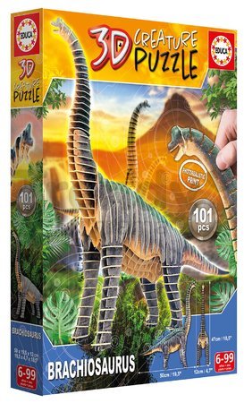 Puzzle dinosaurus Brachiosaurus 3D Creature Educa dĺžka 50 cm 101 dielov