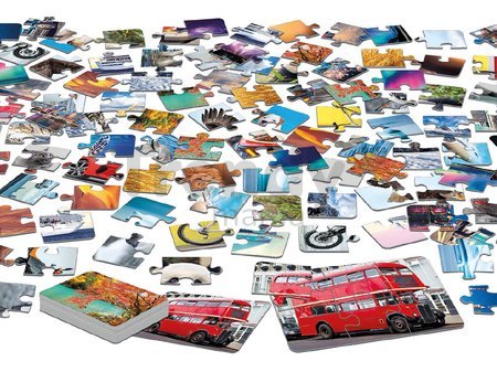 Spoločenská hra Puzzle 3,2,1... Go! Challenge Educa 24 obrázkov 144 dielov anglicky španielsky francúzsky od 6 rokov