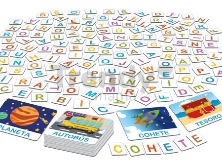 Spoločenská hra Slová 3,2,1... Go! Challenge Words Educa 48 slov 150 písmen španielsky od 6 rokov