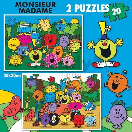 Puzzle Monsieur Madame Educa 2x20 dielov