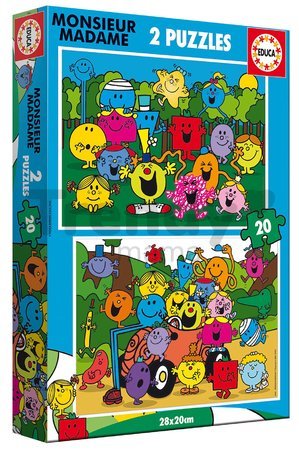 Puzzle Monsieur Madame Educa 2x20 dielov