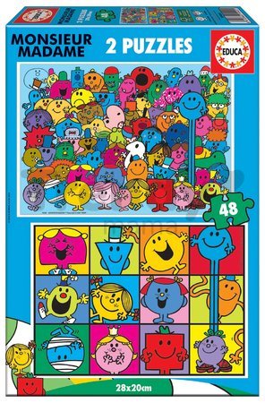 Puzzle Monsieur Madame Educa 2x48 dielov