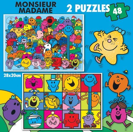 Puzzle Monsieur Madame Educa 2x48 dielov