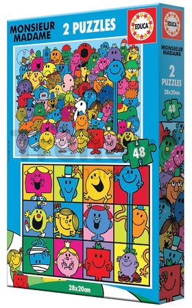 Puzzle Monsieur Madame Educa 2x48 dielov