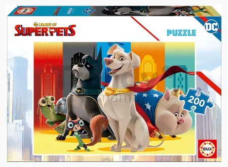 Puzzle DC League of Superpets Educa 200 dielov a Fix lepidlo EDU19485