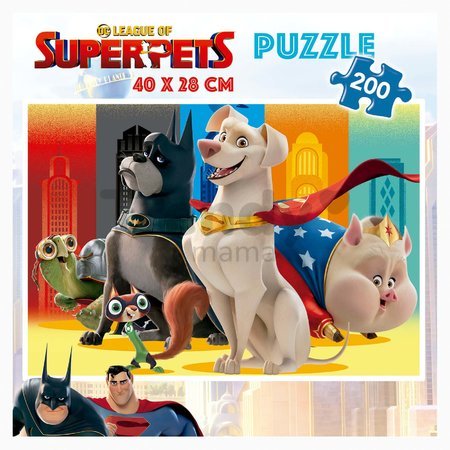 Puzzle DC League of Superpets Educa 200 dielov a Fix lepidlo EDU19485