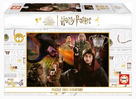 Puzzle Miniature series Harry Potter 2 Educa 1000 dielov a Fix lepidlo EDU19491