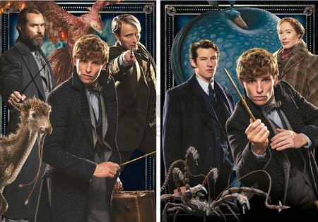 Puzzle Fantastic Beasts Educa 2x500 dielov a Fix lepidlo