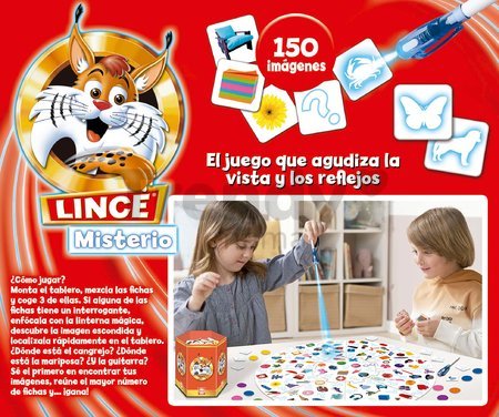 Spoločenská hra Lince Misterio Educa 150 obrázkov s magickými perami španielsky od 5 rokov