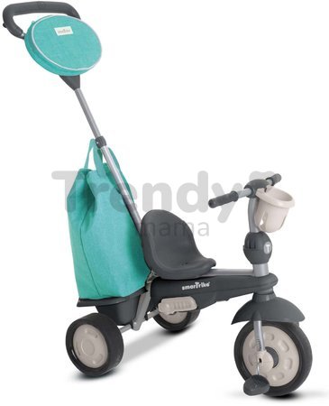 Trojkolka Voyage 4v1 Green smarTrike Touch Steering zelená s gumenými kolesami a tlmičom + držiakom na fľašu od 10 mes