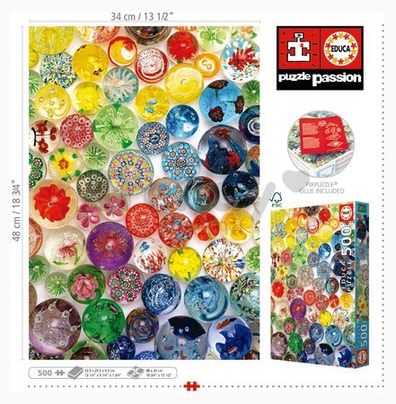 Puzzle Dream Bubbles Educa 500 dielov a Fix lepidlo