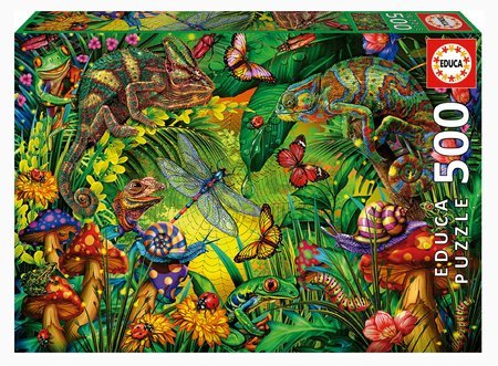 Puzzle Colourful Forest Educa 500 dielov a Fix lepidlo