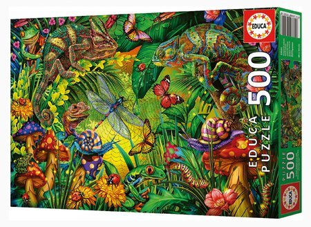 Puzzle Colourful Forest Educa 500 dielov a Fix lepidlo