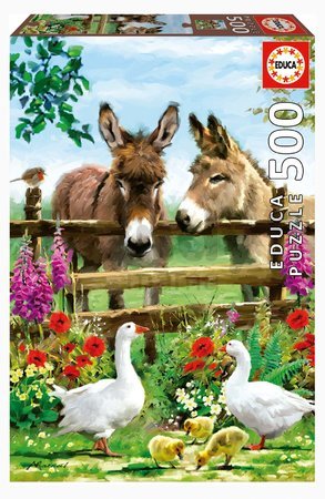 Puzzle Donkeys Educa 500 dielov a Fix lepidlo