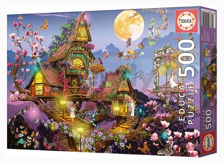 Puzzle Fairy House Educa 500 dielov a Fix lepidlo