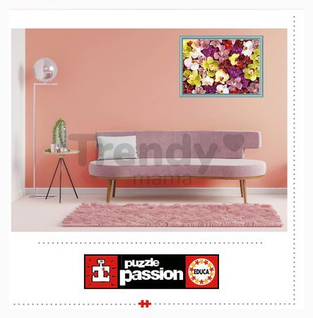 Puzzle Orchid Collage Educa 1000 dielov a Fix lepidlo