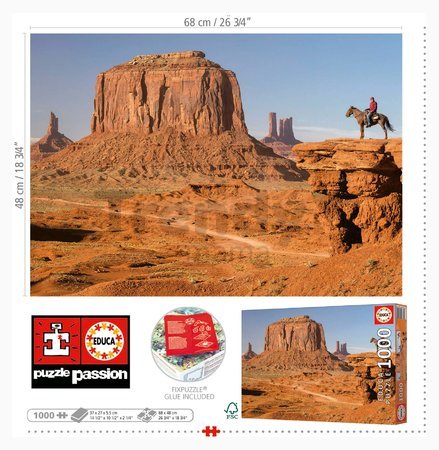 Puzzle Monument Valley Educa 1000 dielov a Fix lepidlo
