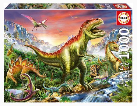 Puzzle Jurassic Forest Educa 1000 dielov a Fix lepidlo