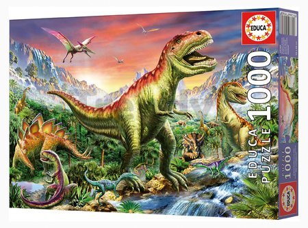 Puzzle Jurassic Forest Educa 1000 dielov a Fix lepidlo