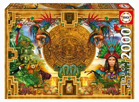 Puzzle Aztec Mayan Montage Educa 2000 dielov a Fix lepidlo