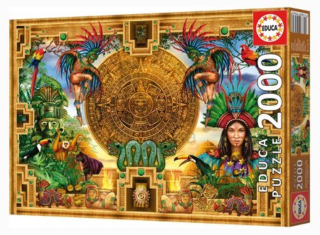 Puzzle Aztec Mayan Montage Educa 2000 dielov a Fix lepidlo