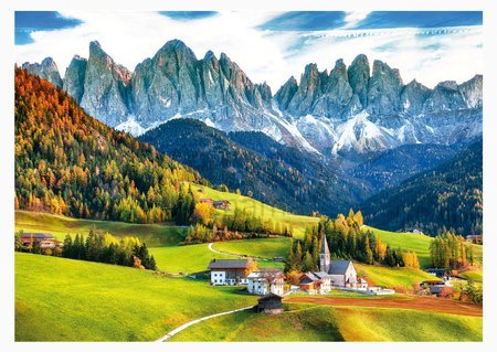 Puzzle Autumn in the Dolomites Educa 2000 dielov a Fix lepidlo