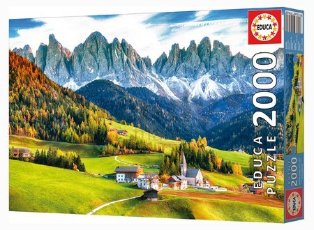 Puzzle Autumn in the Dolomites Educa 2000 dielov a Fix lepidlo