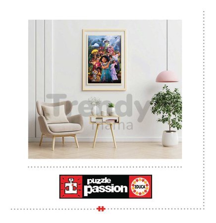Puzzle Disney Encanto Educa 500 dielov a Fix lepidlo