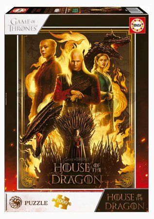 Puzzle House of the Dragon Educa 1000 dielov a Fix lepidlo