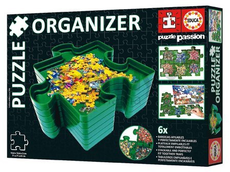 Puzzle organizér Puzzle Sorter Educa 6 stohovateľných priehradok na triedenie dielikov