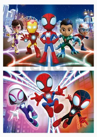 Drevené puzzle Spidey & his Amazing Friends Educa 2x16 dielov