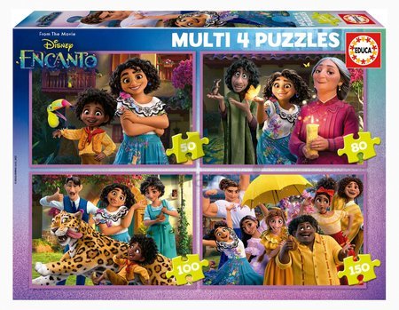 Puzzle Multi 4 Disney Encanto Educa 50-80-100-150 dielov od 5 rokov