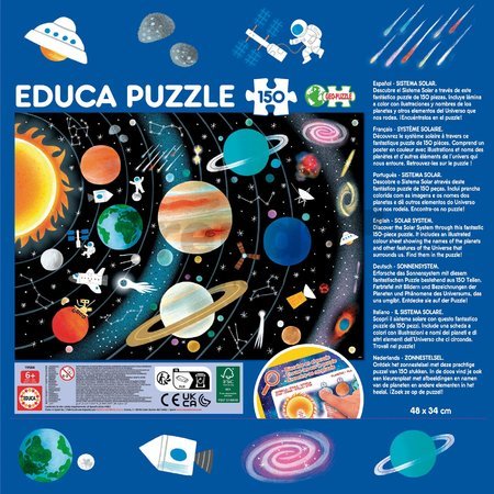 Puzzle Planéta Educa 150 dielov od 6 rokov