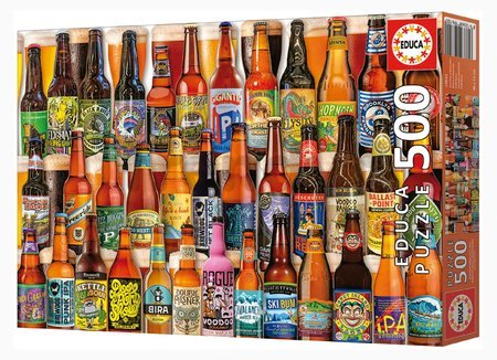 Puzzle Craft Beers Educa 500 dielov a Fix lepidlo