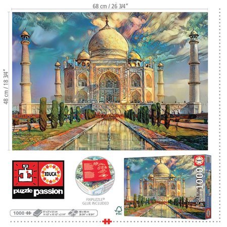 Puzzle Taj Mahal Educa 1000 dielov a Fix lepidlo
