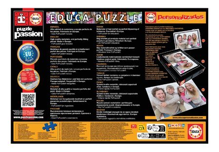 Puzzle Map of the World Educa 2000 dielov a Fix lepidlo