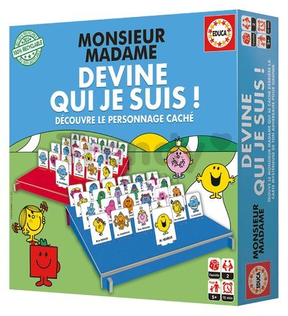Spoločenská hra Quess Who I Am Monsieur Madame Educa Uhádni, kto som! vo francúzštine od 5 rokov