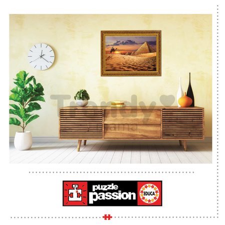 Puzzle Camel in the Desert Educa 1000 dielov a Fix lepidlo