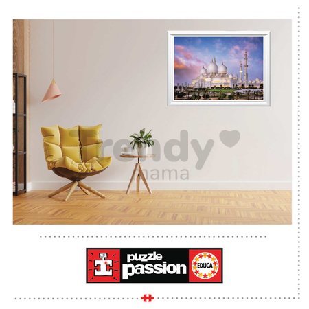 Puzzle Sheikh Zayed Grand Mosque Educa 1000 dielov a Fix lepidlo